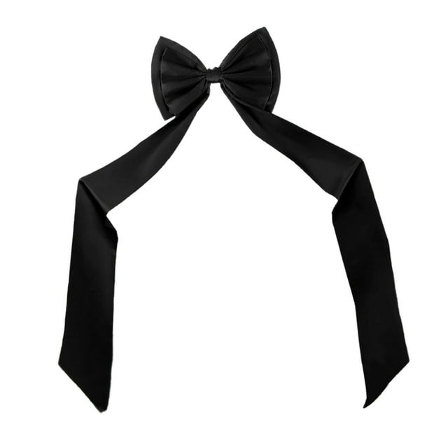 Rongfmy Large Bow Decoration Backdrop Decor Wall Hanging for Wedding Ceremony Bridal black