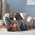 thumbnail image 5 of Blanket Shemar Actor Moore Throw Flannel Blankets Warm Soft Cozy Fuzzy Blanket for Bed Sofa Couch Camping Travel Gift Blankets for All Seasons 80"x60", 5 of 6