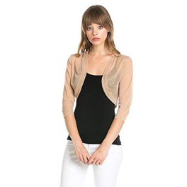 Fashion Secrets Junior's Sheer Chiffon Bolero Shrug Jacket ...