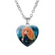 thumbnail image 3 of Collar de princesa de Frozen de Disney para niños, figuras de Anime, princesa Elsa, Anna, colgante de amor, accesorios de joyería, regalo de cumpleaños para niños, 3 of 5