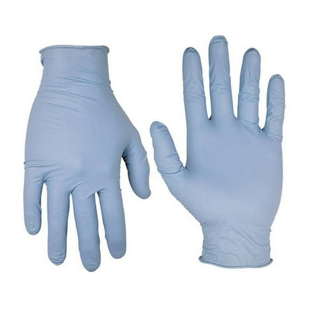 Custom Leathercraft Medium Nitrile Disposable Gloves, 100pk