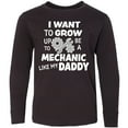 thumbnail image 3 of Inktastic I Want To Grow up To Be a Mechanic Like My Daddy Long Sleeve Youth T-Shirt, 3 of 5