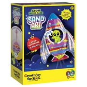 Creativity for Kids Glow in the Dark Sand Art Kit: Rocket - Kids Arts and Crafts for Boys and Girls Ages 6-8+