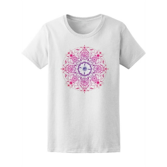Round Ornamental Mandala Tee Women's -Image by Shutterstock