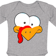 thumbnail image 4 of Inktastic Thanksgiving Goofball Turkey Face Boys or Girls Long Sleeve Baby Bodysuit, 4 of 5