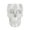 #001, variant on Skull Flower Vase, Dual Use Hangable Wall Mounted & Tabletop Freestanding 3D Printed Translucent Planter, Pearlescent Semi Transparent Decorative Skull Holder for Succulent