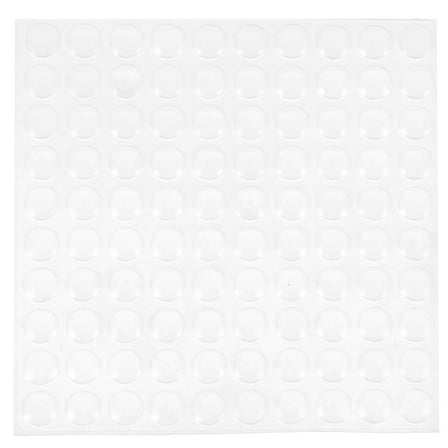 Clispeed Plastic Clear Bumper Pads Cabinet Door Bumper Pads Round Shape 1 Sheet 100 Pieces