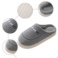 thumbnail image 5 of Gubotare Ladies Slippers Cute Animal Slippers for Womens Mens Indoor Soft Cozy Cotton Warm Winter Home Slippers Funny Preppy Bedroom Shoe for Women Men Size 7.5 (Grey,7.5), 5 of 6