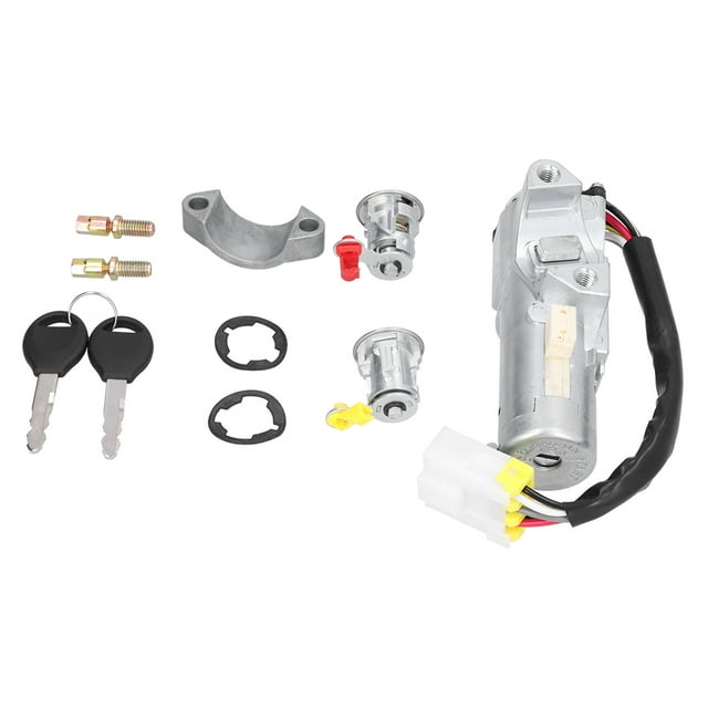 Juego de cerradura de maletero y interruptor de encendido de coche, ABS, metal, para Nissan Navara D22 (03/1997 a 05/2006)