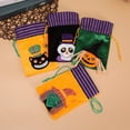 thumbnail image 3 of Inteprter Bolsas de embalaje de Halloween, contenedor de almacenamiento para niños, regalo decorativo, bolsa con cordón, suministros para jardín de Kits de decoración para fiestas Esqueleto Inteprter HA070721-04, 3 of 6