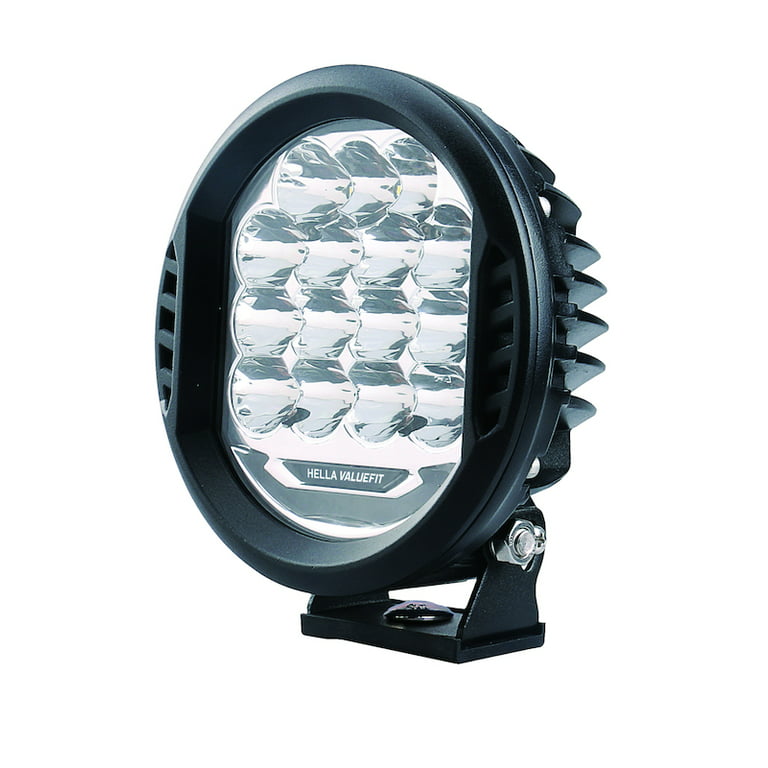 Hella H57-358117161 12V Value Fit 500 LEDs Driving Light - Black & Clear 
