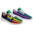 thumbnail image 5 of Unisex Rainbow Sneakers, LGBT Shoes for Men Women Lightweight Breathable Running Shoes White Size 10.5, 5 of 7