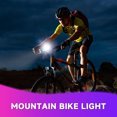 thumbnail image 3 of Bicycle LED Front and Rear Light Kit | Rechargeable USB Headlights and Tail Lights | 3 Flash Modes | Powerful Mid-Frequency Flash | Secure Mounting | Includes 1x LED Light Kit, 3 of 9