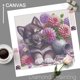 thumbnail image 4 of AZQSD - Pintura de diamante 5D con diseño de perro y flor, hecha a mano, para manualidades, bordado de animales, mosaico, punto de cruz, taladro completo, decoración del hogar, 4 of 5
