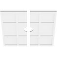 thumbnail image 2 of 24"OD x 3"ID x 8 1/4"C x 1"P Rubik Architectural Grade PVC Contemporary Ceiling Medallion, Two Piece, 2 of 11