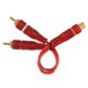 thumbnail image 2 of CABLE ROJO TIPO Y / 2 RCA A 1 RCA / CONECTORES ORO / 18 cm Fussion Acustic CHAC-1005RD, 2 of 3