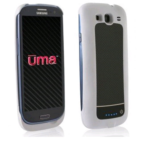 helper efficiënt vriendelijke groet Wirex - UMA Slim Power Battery Case for Samsung Galaxy S3 Cell Phones -  White/Black - Walmart.com