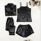 thumbnail image 3 of Conjunto de pijama de cuatro piezas fino de moda para mujer, estilo honda, universal para las cuatro estaciones, 3 of 6