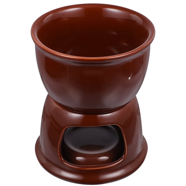 1 juego de olla para derretir chocolate, fondue de chocolate, olla de cerámica para derretir queso