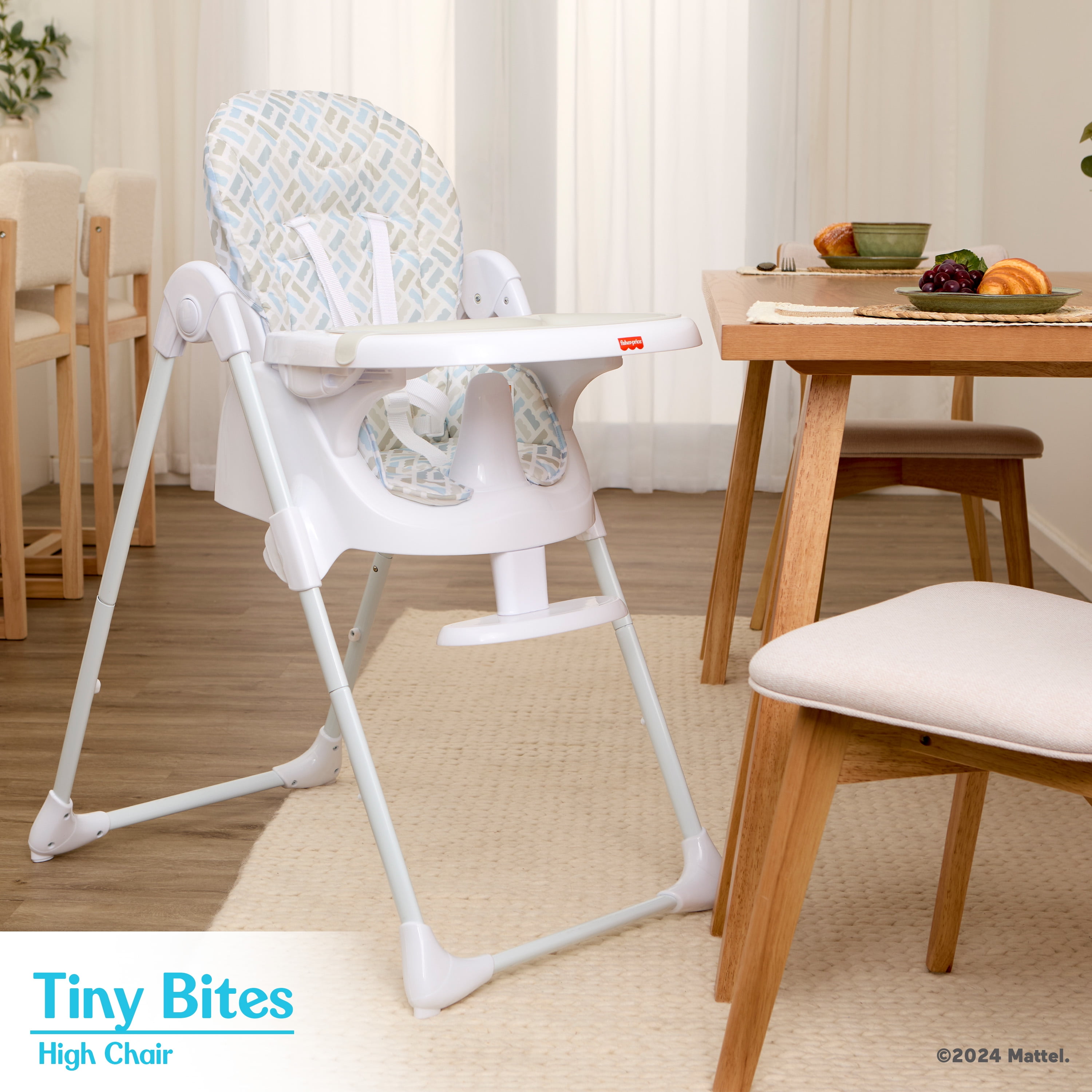 Fisher Price Tiny Bites Highchair by Dream On Me, Cloud Gray