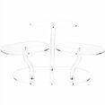 thumbnail image 2 of Plymor Clear Acrylic Adjustable 3-Item Display Riser, 8.75" H x 19" W x 15" D, 2 of 3