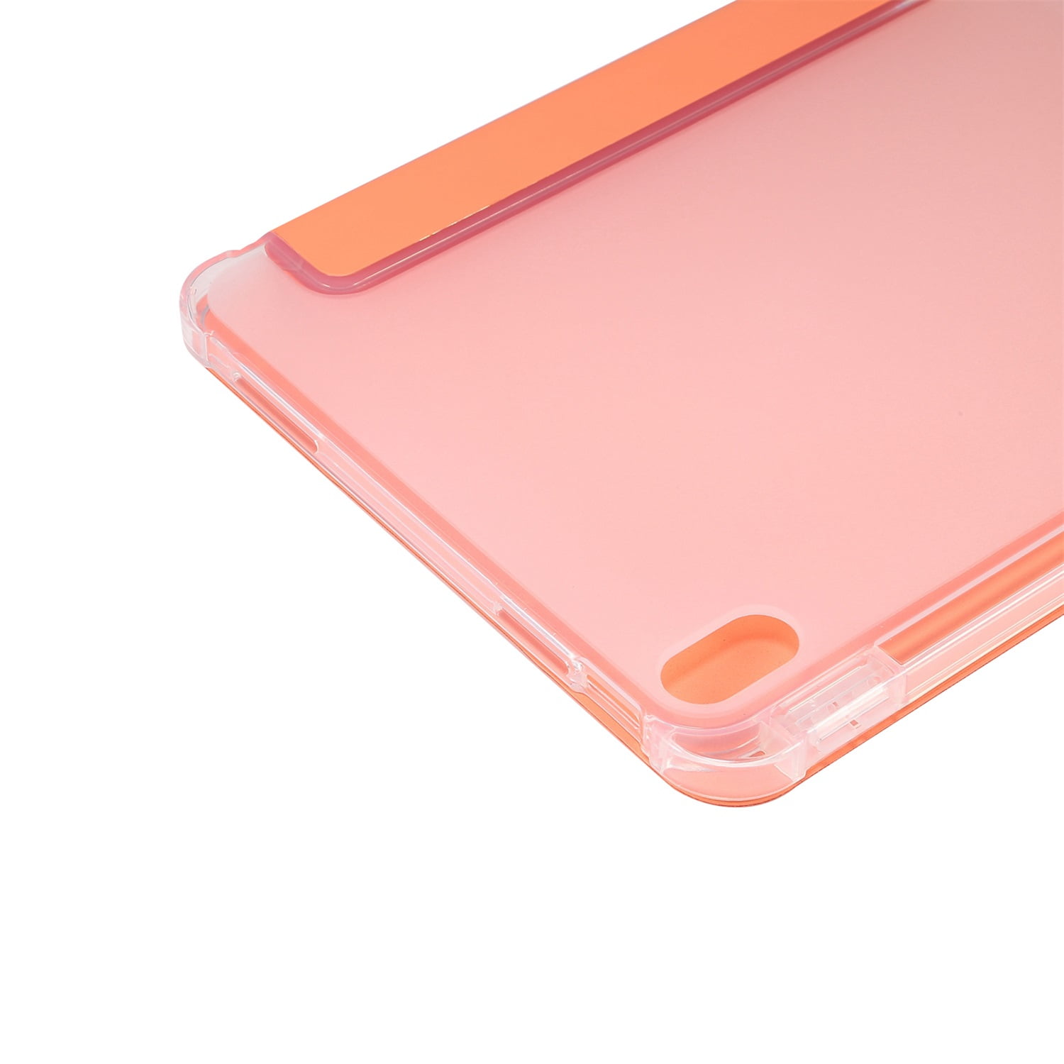 SaniMore for iPad 10th Generation 10.9" 2022 Case, Auto Sleep/Wake, Flexible TPU Case with Tri-Fold Kickstand & Pencil Holder Shockproof Protective Case for Women Men, Orange