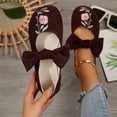 thumbnail image 2 of ShiShine Womens Ballet Flats Comfortable Round Toe Slip On Flats with Bow and Floral Embroidery Lightweight Casual Daily Shoes, 2 of 9