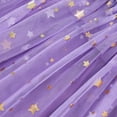 thumbnail image 6 of Placlothes Kids Girl Purple Princess Dress 1-6T: Built-in Cape, Long Sleeve, Golden Star Tulle & Velvet Top for Birthday/Christmas,Size 1 T, 6 of 9
