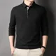 thumbnail image 5 of Polos para hombre, jersey unicolor, sudaderas lisas para hombre, 100 % algodón, tendencias de moda 2024, ajuste regular, oferta normal, camiseta XL, invierno, 5 of 5