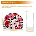 thumbnail image 4 of Yayeee Napkin Holder for Table Set of 2 Kitchen Paper Tissue Organization, Pink and Red Flowers, 4 of 8