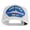 White, variant on USS Iowa BB 61 Blue Patched Solid Cotton Twill 5 panel Mesh Back Cap - White OSFM