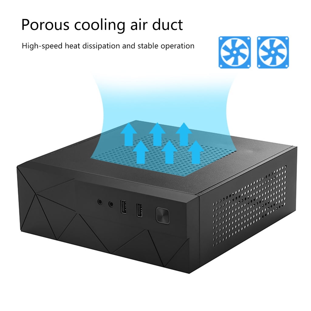 Zeiwohndc JX01 SECC Mini ITX HTPC Chassis Game Computer for Case Box Desktop PC Enclosure