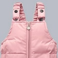 thumbnail image 3 of Hicidod Toddler Snow Suit Fashion Solid Down Snow Pant And Puffer Jacket Bib Hooded Waterproof Winter Snowboarding Kids Ski Suit, 3 of 5