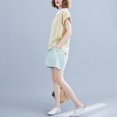 thumbnail image 3 of Traje de primavera y verano para mujer, nuevo estilo coreano, holgado, con pantalones cortos antienvejecimiento para hermanas, traje de estilo occidental, 3 of 5