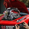 thumbnail image 4 of Motor V8 Armable High Godo YC032 Bloques 700 Piezas, 4 of 5