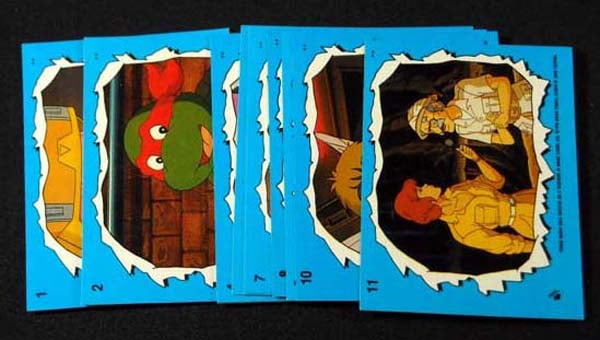 1989Teenage Mutant Ninja Turtles 2 Set of 11 Stickers 