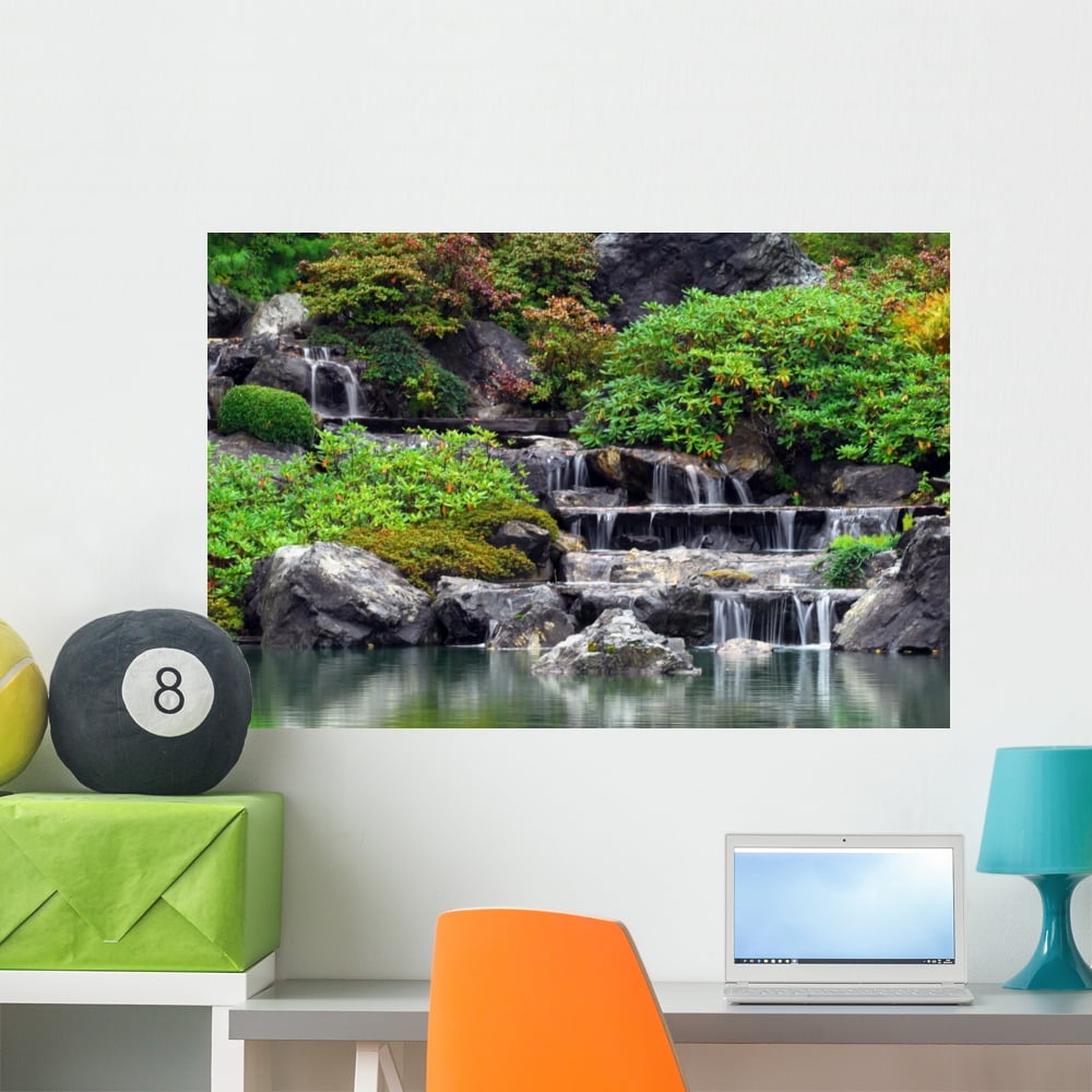 Waterfall Wall Mural by Wallmonkeys Peel and Stick Graphic (36 in W x ...