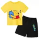 thumbnail image 4 of Camiseta y pantalones cortos de dibujos animados de Winnie The Pooh de verano para niños, traje de 2 piezas, ropa informal para niños y niñas, conjuntos de manga corta con estampado gráfico, 4 of 5