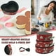 thumbnail image 1 of Xihbxyly oferta diaria Juego de 3 Piezas de Tartas Con Hebilla De Fondo Vivo Con Impresión En Forma de Corazón Para Alta Temperatura, 1 of 7
