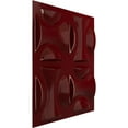thumbnail image 2 of Ekena Millwork 19 5/8"W x 19 5/8"H York EnduraWall Decorative 3D Wall Panel, Gloss Merlot (12-Pack for 32.04 Sq. Ft.), 2 of 6