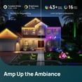 thumbnail image 6 of Linkind Smart Solar Spot Lights Outdoor, Solar Spotlight Waterproof Color Changing APP/Voice Control Landscape Lighting for Yard, Garden, Pathway, 2-Pack, 6 of 10