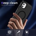 thumbnail image 5 of ELEHOLD for iPhone 11 Case,Compatible with Mag Safe Accessory,Magnetic Heavy Duty Drop Protection Invisible Kickstand Rugged Military-Grade Protective Phone Case ,Black, 5 of 8