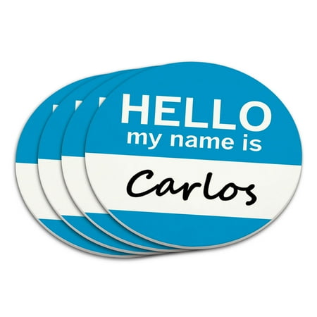 

Carlos Hello My Name Is Coaster Set