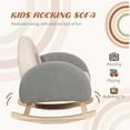 thumbnail image 3 of Qaba Kids Sofa, Rocking Toddler Sofa Chair, Gift for 18-36 Months, Gray, 3 of 9
