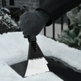 thumbnail image 2 of 10 Inch Ice Scraper for Car Windshield, Snow Scraper with Scratch-Free Foam Grip and Rubber Sleeve for Safe Frost & Snow Removal on Cars, Trucks, and SUV Windows, 2 of 5