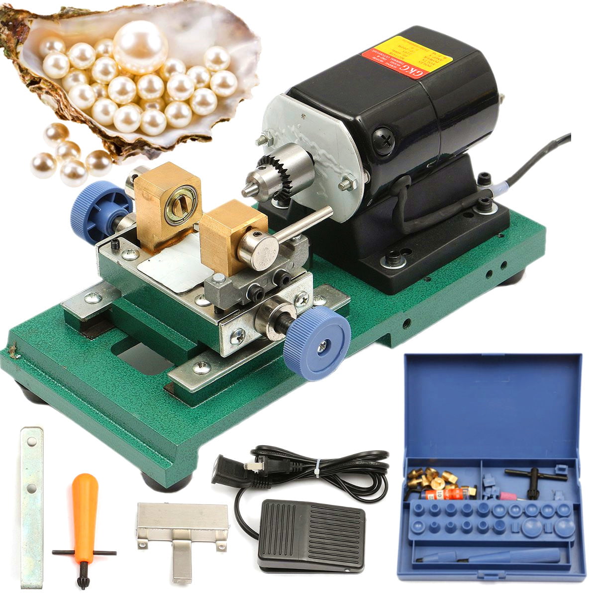 Pearl Drilling Holing Machine Driller Full Set Jewelry Tool New Fast Shipping