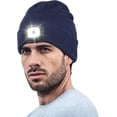 thumbnail image 2 of Linterna frontal manos libres, linterna de invierno recargable por USB, gorro tejido, calcetín navideño, regalos para hombres, marido y papá, 2 of 5