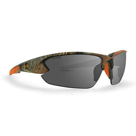 Epoch 4 Sport Golf Hunting Sunglasses Camo/Orange Frame with Polarized Smoke Lens
