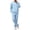 Light Blue, variant on Sorvello Men's Casual Fleece Lined Tracksuit Crew Neck Sweatshirt and Wide Straight Leg Pants 2 Piece Outfit Soft Breathable Polyester Clothing Loose Fit Black L