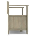 thumbnail image 4 of Simpli Home Amherst 48 inch Wide Solid Wood Transitional Entryway Bench in Distressed Grey, 4 of 14